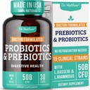 プレバイオティクスとプロバイオティクス:Lactobacillus Gasseri、Lactobacillus Rhamnosus、Plantarum、Casei、Bifidobacterium longum、Lactobacillus Gasseri、Lactobacillus Rhamnosus、Plantarum、Casei、Bifidobacterium longum、乳製品、乳製品。 消化の健康のためのプロバイオティックプレバイオティクス、前およびプロバイオティクス。