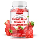 softbear Potassium Gummies for Adults, Sugar Free Potassium Chloride Gummies 1200mg Support Leg Cramps & Electrolyte Balance High Potency Potassium Supplement, Strawberry Flavor 60 Count