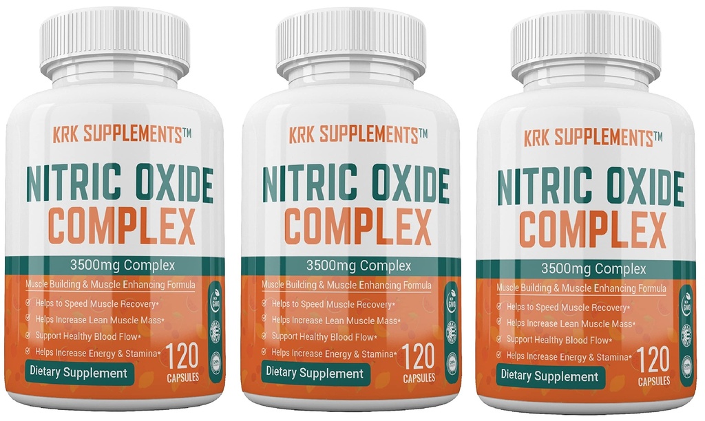 サービングL-アルギニンHCL AAKG AKGアルファKetoglutarateのCitrulline Malate 360の合計のカプセルごとの3本のびんのニトリクト酸化物のコンプレックス3500mg