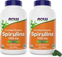 NOW食品有機スピルリナ1000mg錠 - 300カウント(パッケージ2) - 非GMO、スーパーグリーン全食品サプリメント - 二重強度1000mg - 自然にベータカロテン(VIT A)、B-12およびGLAを占有