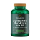 Swanson Glucosamineのコンドロイチン及びHyal-Joint 90のカプセルが付いているMsm