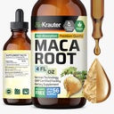 BIO KRAUTER Maca Root液体ドロップ - マカ抽出物 - ビーガン、砂糖&アルコールフリーエキス4 Fl.Oz。