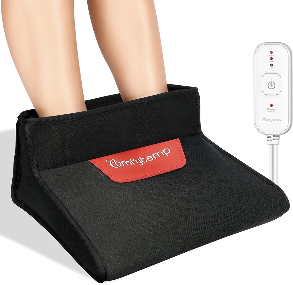人および女性のためのComfytempの電気熱されたフィートのウォーマー、冷たいフィートの足首の救助のための3Dフィートのヒート パッド、机45Autoの下の乾燥した熱フィートSanuaは3熱、オフィスの家の冬と切れます