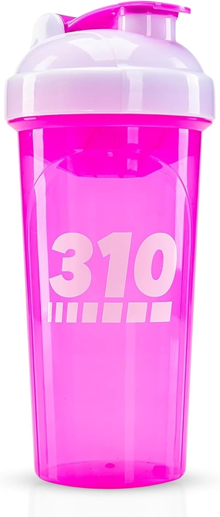 310栄養の蛋白質のシェーカーのびん-食事の取り替えの蛋白質の粉、Lemonadeの組合せおよび前のワークアウトのための耐久の混合機のびんのシェーカー-BPA-Free及びディッシュウォッシャーの安全なミキサーのコップ-ピンク