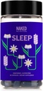 Naked Sleep - GABA Lテアニンナチュラルスリープエイド - レモンバーム、ラベンダー、メラトニン改良されたリラックスと睡眠の質 - グルテンフリーとベジタリアン - 30カプセル