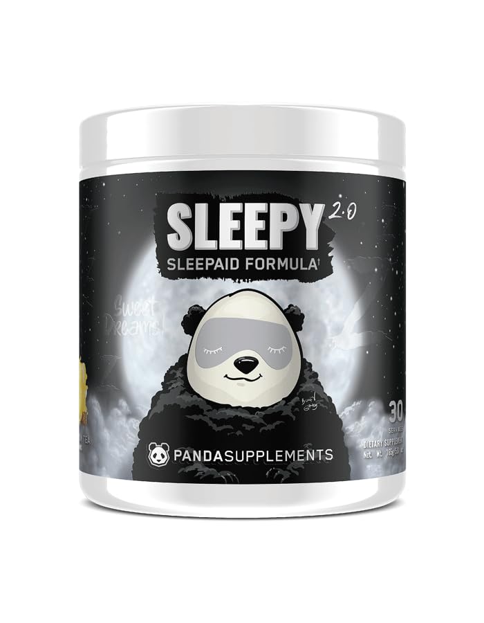 地下バイオラボTMパンダSUPPS - Sleepy 2.0ナチュラルスリープエイドフォーミュラ:5mgメラトニン、300mg GABA、カモミールエキス、(蜂蜜レモンティー)30サービング
