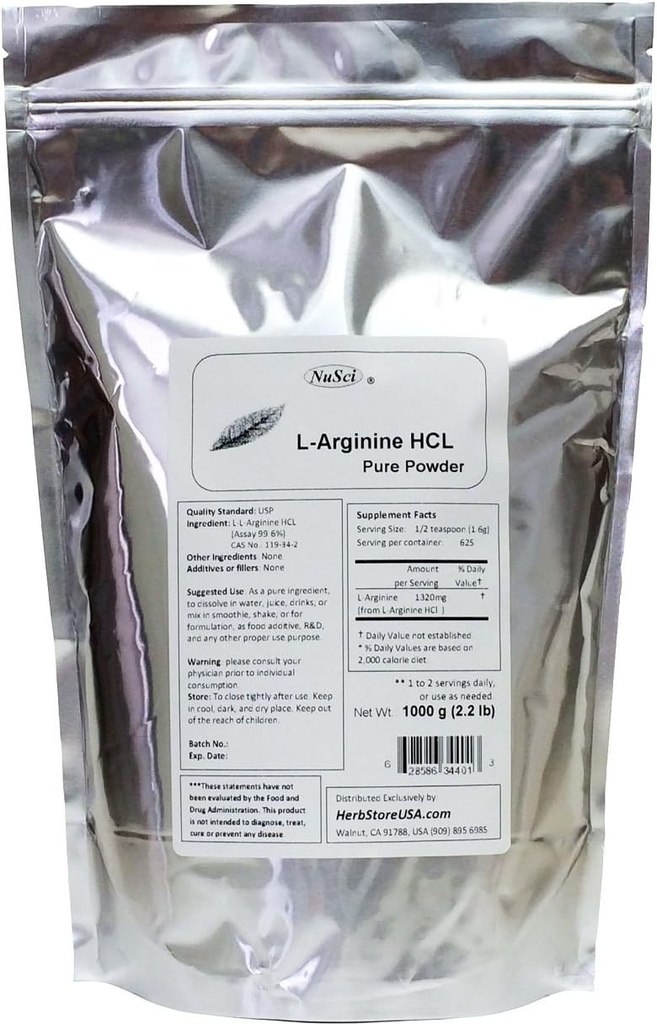 L-アルギニンHClの純粋な粉1000g (2.2 lb)