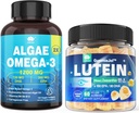 砂糖の自由なルテイン20mg 40mg +Vegan Omega 3 DHA EPA