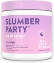 Love Sweat Fitness Sleep Boost Powder | Slumber Party Chocolate | 睡眠を改善し、筋肉の回復をサポート | ビーガン、グルテンフリー、非GMO | 28 便益