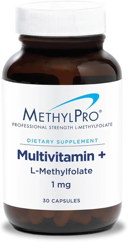 MethylPro の Multivitamin + 1 の mg の Methylfolate - ビタミン A、C の鉱物が付いている女性及び人のための鉄の自由な Multivitamin、メチル化された B の複合体、鉄のない多ビタミン - 30 のカプセル