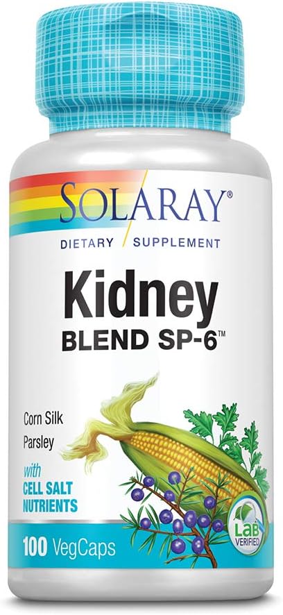 SOLARAY Kidney Blend SP-6 | ヘルシーな腎臓機能をサポートするためのハーブブレンドw/セルソルト栄養素 | 非GMO、ビーガン(1パック)