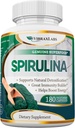 vibraxlabsのSpirulinaのカプセル–100%の純粋な1000mgのサービング(500mg Veggieのカプセル)の粉の補足、サポート自然な解毒、Cellularのレベルの利点健康、Chlorellaとベスト