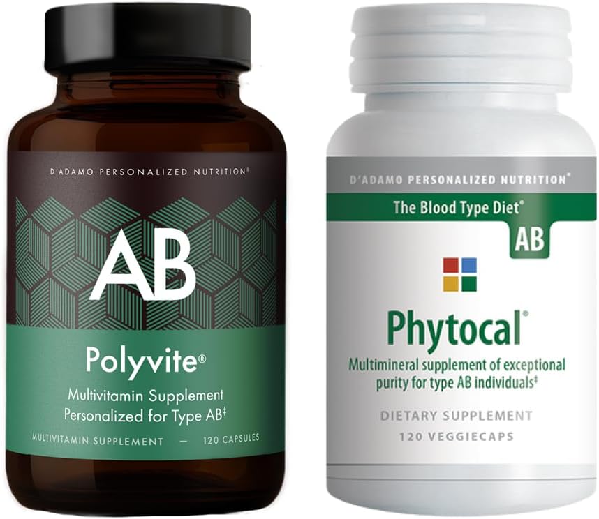 D'Adamo パーソナライズ栄養 - 最適な健康スタック (血液型 AB)