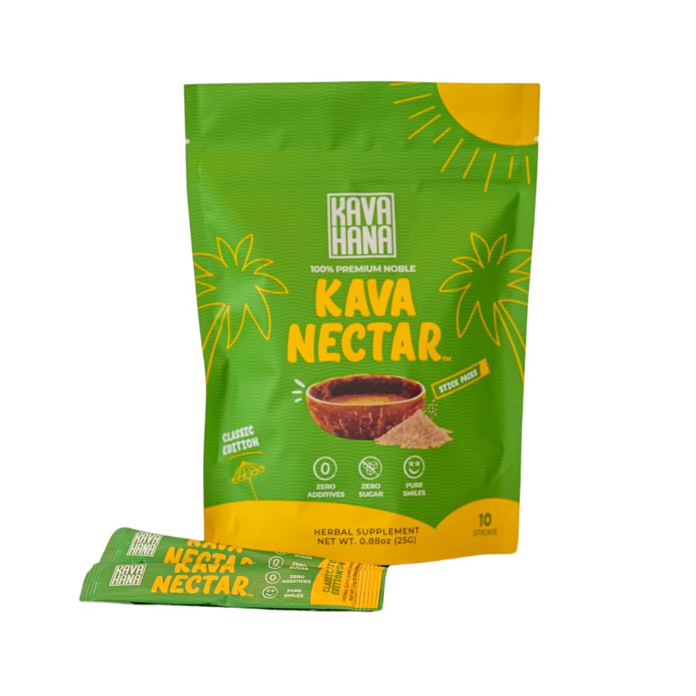 Kavahana Kava Nectarの古典的な儀式的な等級の貴族のKava Nectarの粉の棒のパック–社会的なアップリフト、弛緩及び圧力サポート、即刻のKavaによって乾燥されるKavaジュースを促進して下さい