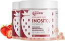 Inositol Gummies, Inositol Supplement with Myo-Inositol & D-Chiro Inositol + Vitamin D3, Ideal 40:1 Ratio, with Magnesium Glycinate 400mg, Supports Regular Cycle for Women, Vegan, 2 Pack