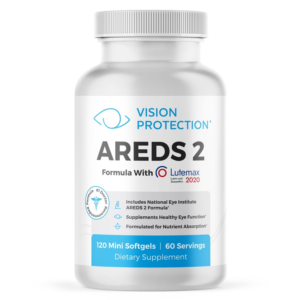 AREDS 2 眼科の健康のための目のビタミン及びミネラル補足、自然な目の研究所の Lutemax 2020 は 2 つの研究の原料の ルテイン、ビタミン C、及びゼアキサンチン、120 の小型Softgels を補います
