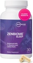 Microbiome Labs Zenbiome Sleep - レモンバーム抽出物とBifidobacterium LongumのプロバイオティクスによるLテアニンサプリメント - 就寝時にGut-Brain軸をSootheするのに役立ちます(30カプセル)