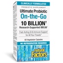 自然要因, TravelBiotic, コロンと免疫の健康をサポート, シェルフ安定したプロバイオティックサプリメント, 10 Billion CFU, ビーガン, 60 カプセル (60 サービング)