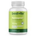BESTVITE Pycnogenol 50mg (60カプセル) - フレンチマリタイムパインバークエキス - ステアレートなし - グルテンフリー - 非GMO