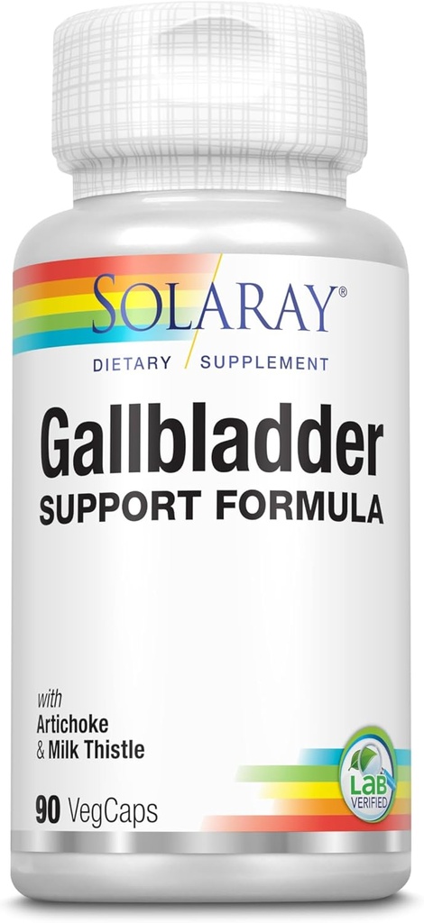 Solaray Gallbladderサポートフォーミュラ - 90カプセル