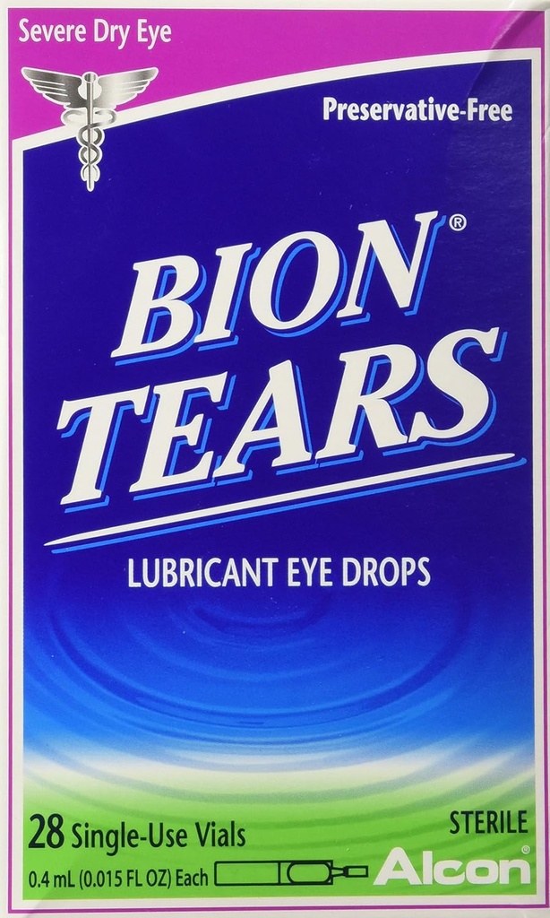 Alcon Bion Tearsシングルユースバイアル、28カウント