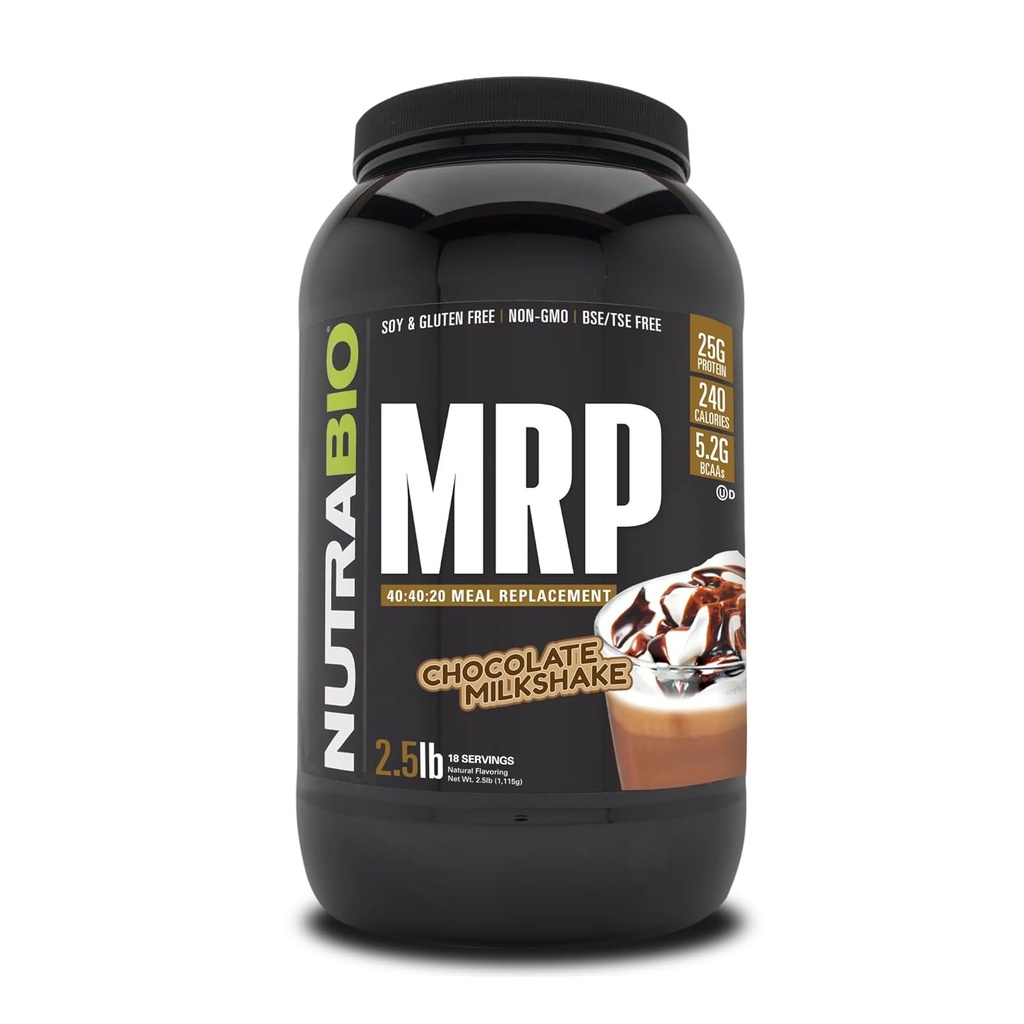 NutraBio MRP - 完全な食事の取り替えの蛋白質の粉、2.5lbs - チョコレート