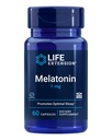 ライフエクステンションメラトニン1mg - 休息日、ホルモンバランス、免疫の健康 - 即時リリース - グルテンフリー、非GMO - 60カプセル
