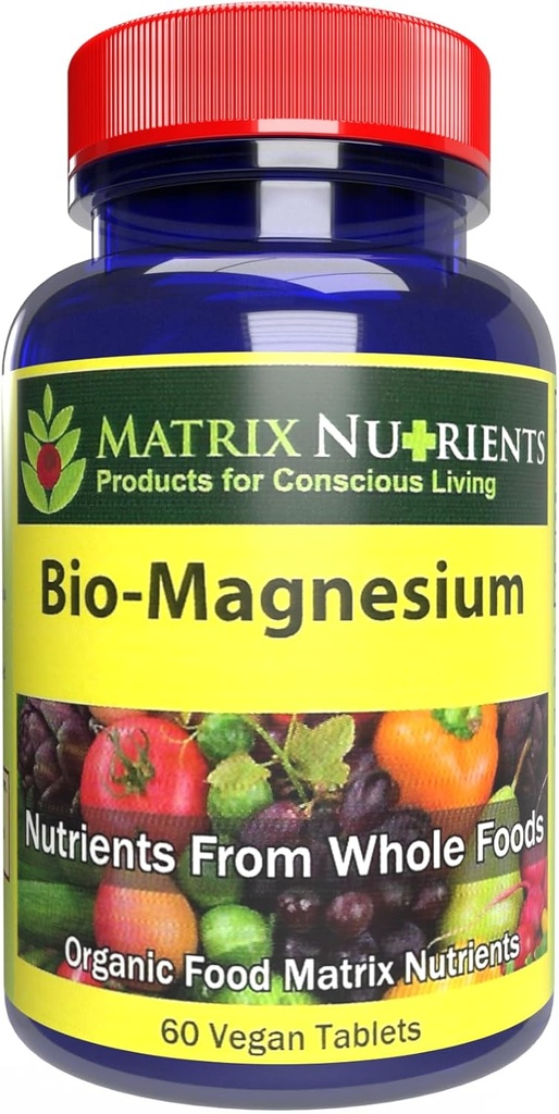 BIO-Magnesium - プレミアムマグネシウムサプリメント:エネルギー、血圧、筋肉機能、睡眠、神経機能、血糖レベルなど! - ビーガンタブレット(60ct)