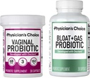 フィジシャンのチョイス腟のウェルネスプロバイオティクス30ct + ブロアット & ガスプロバイオティクス30ct - 女性のための毎月の救済コンボ
