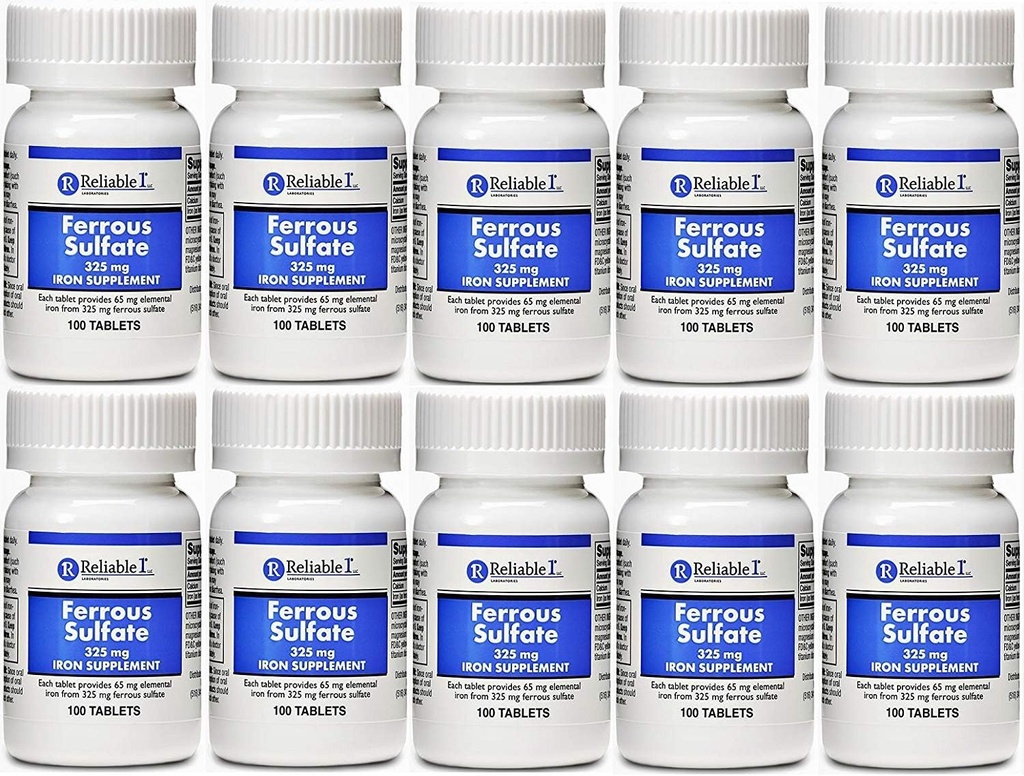 フェール硫酸鉄325mg Generic for Feosol 100錠10パック