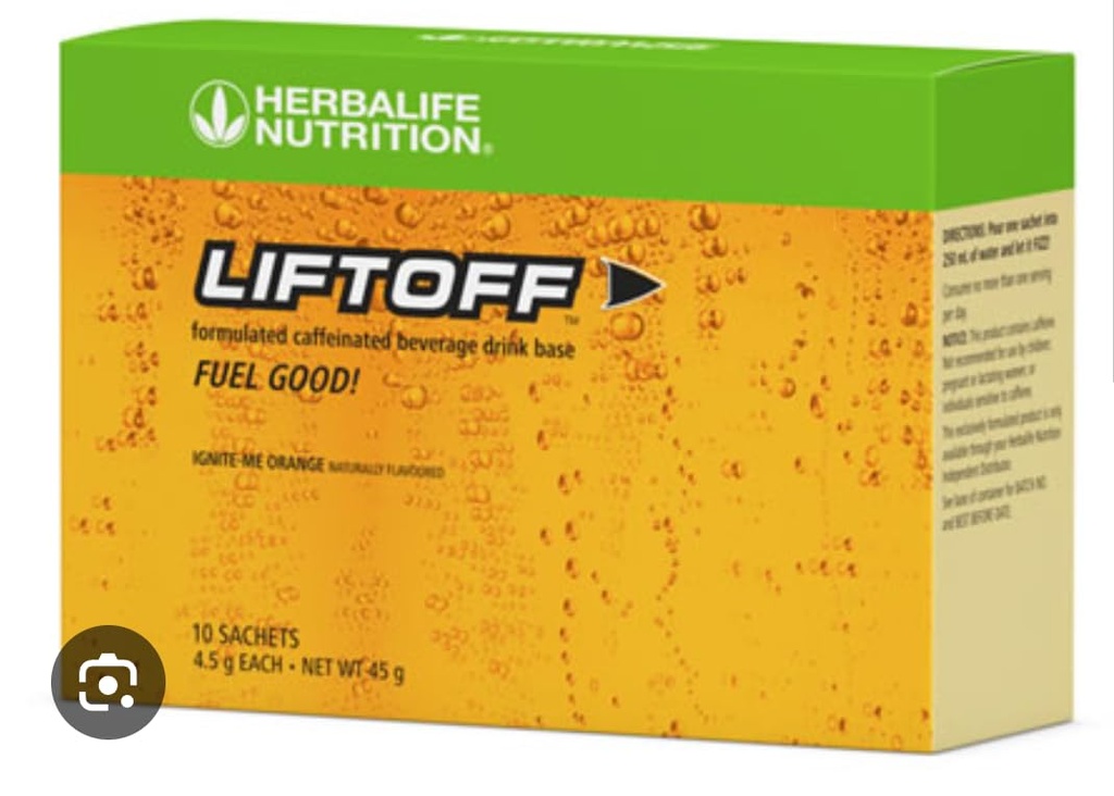 Herbalife Nutrition LIFTOFF Energy Stick Pack -Lemon-Lime Blast - 自然ブーストのためのインスタントドリンク、クリアズマインド、濃縮、30カウント(30パック)、グリーンレモンライムブラスト