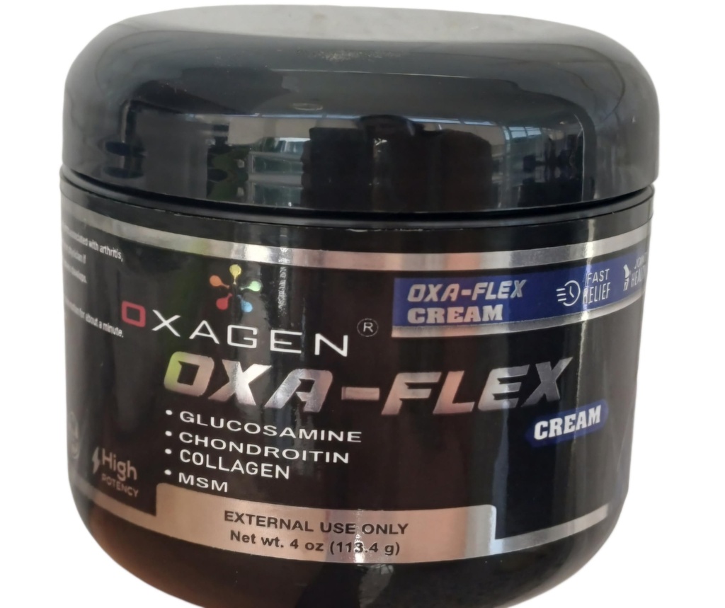 OXA-Flexグルコサミン&コンドロイチンクリームとMSM&コラージュ | 男性と女性のための自然なクリーム | ソーテジョイント、骨と筋肉の痛み、移動性を改善し、不快感を取り除き、治癒をスピードアップ - 4 Oz