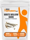 バルクサプリメント.com 白いWillowの樹皮のエキスの粉-草の補足、白いWillowの樹皮の粉-Glutenはサービング、500g (1.1のlbs)ごとの400mgを放します(パッケージ1)