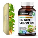 BIO KRAUTER 脳サポート サプリメント - 100 カウント - 1300 アシュワガンダの mg のブレンド, Panax Ginseng と Ginkgo Biloba - 完全菜食主義者の, いいえフィラー
