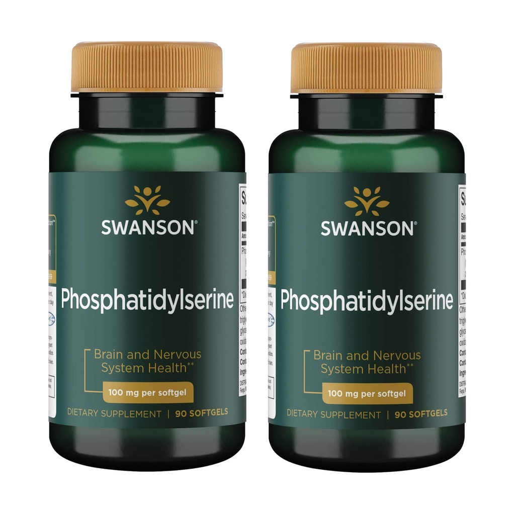 Swanson Phosphatidylserine 100のmg 90のゲル(2のパック)