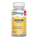 Solaray Iodine 500 mcg, 健康な副腎および甲状腺サポートのためのイオダインサプリメント, エネルギー, 代謝, 焦点, カリウムイオドイド, ビーガン, 60 日返金保証, 90 サービング, 90 VegCaps