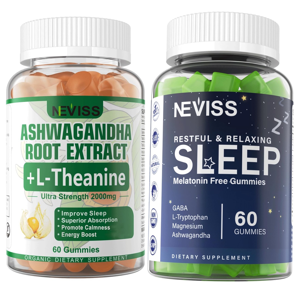NEVISS Melatoninの自由な睡眠のグミー+ Ashwagandha Gummies 2000mg