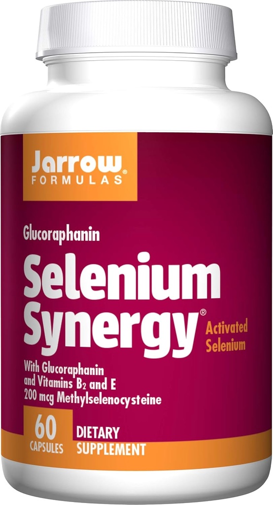 Jarrow Formulas Selenium Synergy, Promotes Antioxidant Protection Agains Free Radicals, 60 Capsules (Pack of 3)