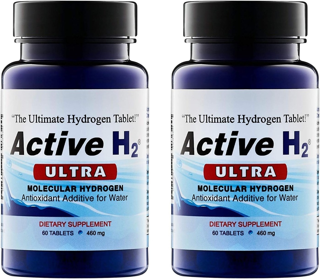 Active H2 Ultra+ Hydrogen Water Tablet - Optimize Health, Support Immunity, and Balance Antioxidants with Benefits of Molecular Hydrogen 120 Servings