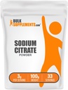 BulkSupplements.comナトリウムのクエン酸塩の粉-ナトリウムのクエン酸塩の食品等級、乳化剤、味の増強物-グルテンフリー、サービングごとの3g、100g (3.5 oz) (1のパック)