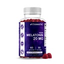 大人のためのVitamatic Melatonin 20mgのガミー、30のサービング- 60の計算-非習慣の形成の補足