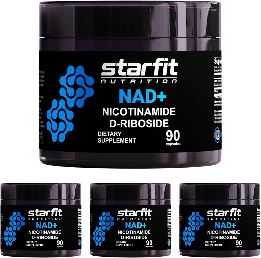 STARFIT - ニコチンアミドD-Riboside、NAD+をサポートするためのニコチンアミドリボシド レベル、焦点およびエネルギー補足、MetaismbolサポートNicotinamide Riboside NADの補足、360のカプセル