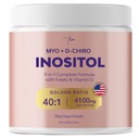 女性4100mg(40:1比)のためのQSTA Myo-Inositol&D-Chiro Inositolサプリメント - PCOSマルチビタミンと9-in-1ホルモン&メタボリックサポート。 ホルモンのバランスのためのイノシトールの粉の補足