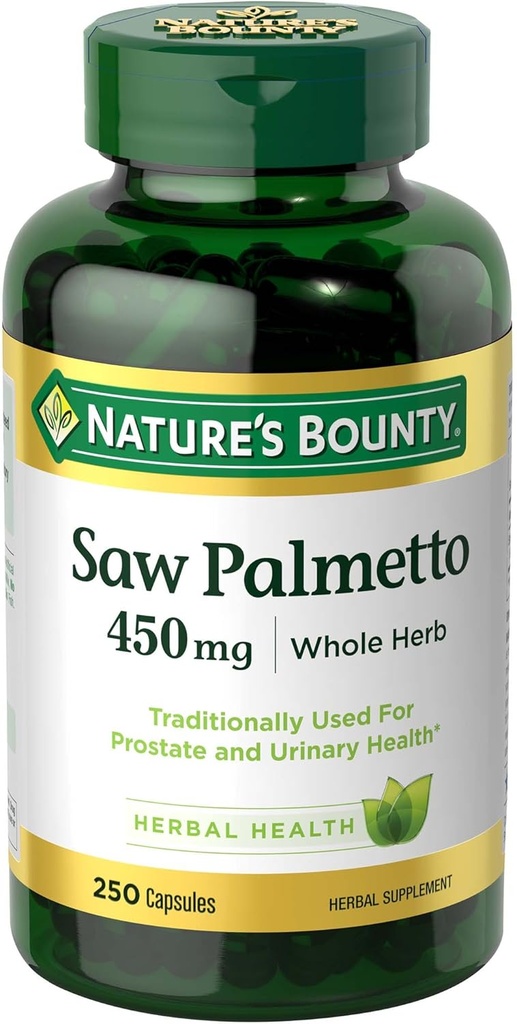 Nature's Bounty Saw Palmetto 450 mgカプセル250 ea