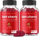 NutraChamps Tart Cherry Gummies - 3000mg Tart Cherry Extract with Celery Seed - Uric Acid Cleanse Supplement - Antioxidant, Joint Comfort, Flexibility, Immune Health, Sleep - 60 Vegan Gummies (2-Pack)