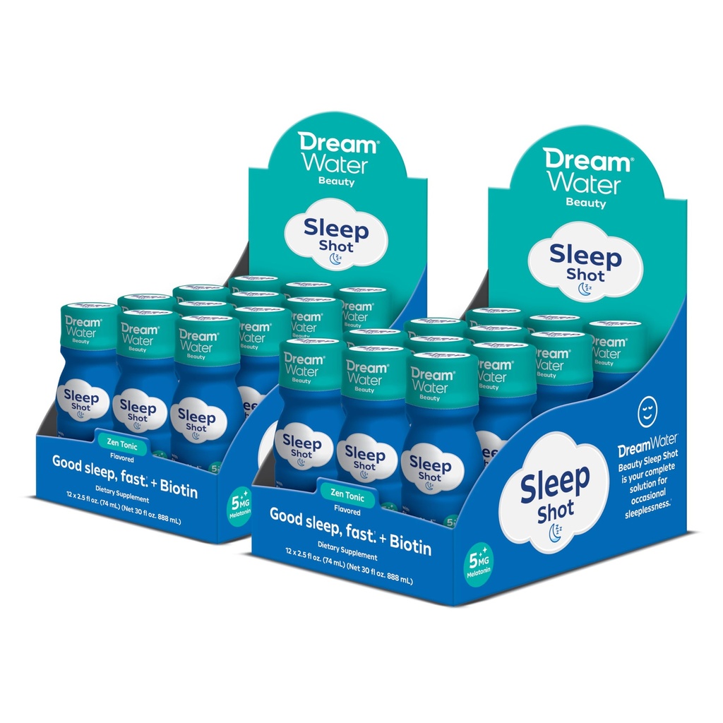 夢の水美の睡眠の援助の飲み物の補足;Melatonin 5mg、GABA、5-HTP、健康な皮、毛および釘のためのBiotin;2.5のozの液体の睡眠の打撃、禅のトニック24の計算