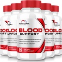 (5パック) Hemagenixカプセル、 Hemagenixアドバンストブラッドサポートフォーミュラ、健康的なレベルを維持するためのすべての自然なサプリメント、全体的なウェルネスのための余分な強度の丸薬、公式レビュー(300カプセル)