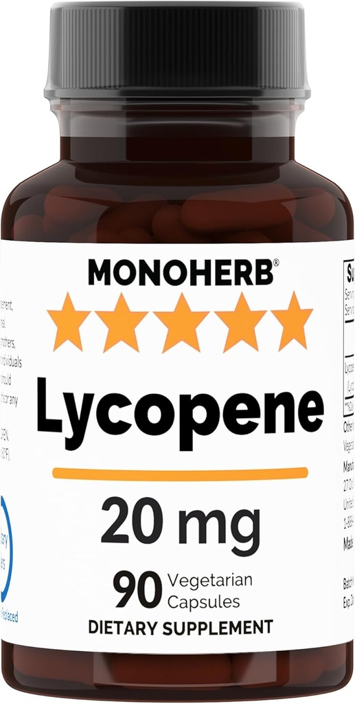 MONOHERB Lycopene 20 カプセルあたり mg - 90 ベジーカプセル