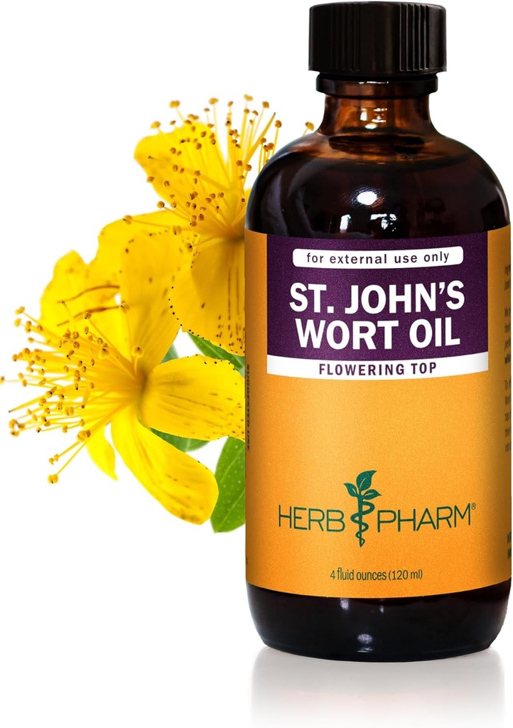 Herb Pharm St. John's Wort Topical Oil, 4 Ounce (OILSJW04) - 公式ウェブサイト