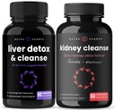 NutraChampsのレバーの清潔なカプセルおよび腎臓の清潔なカプセル2のパックの束